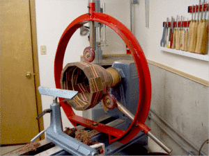 Segmented project by a satisfied Clark Hollowing System and Clark Steady Rest customer
